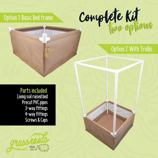 Complete Kit Living Soil Fabric Bed