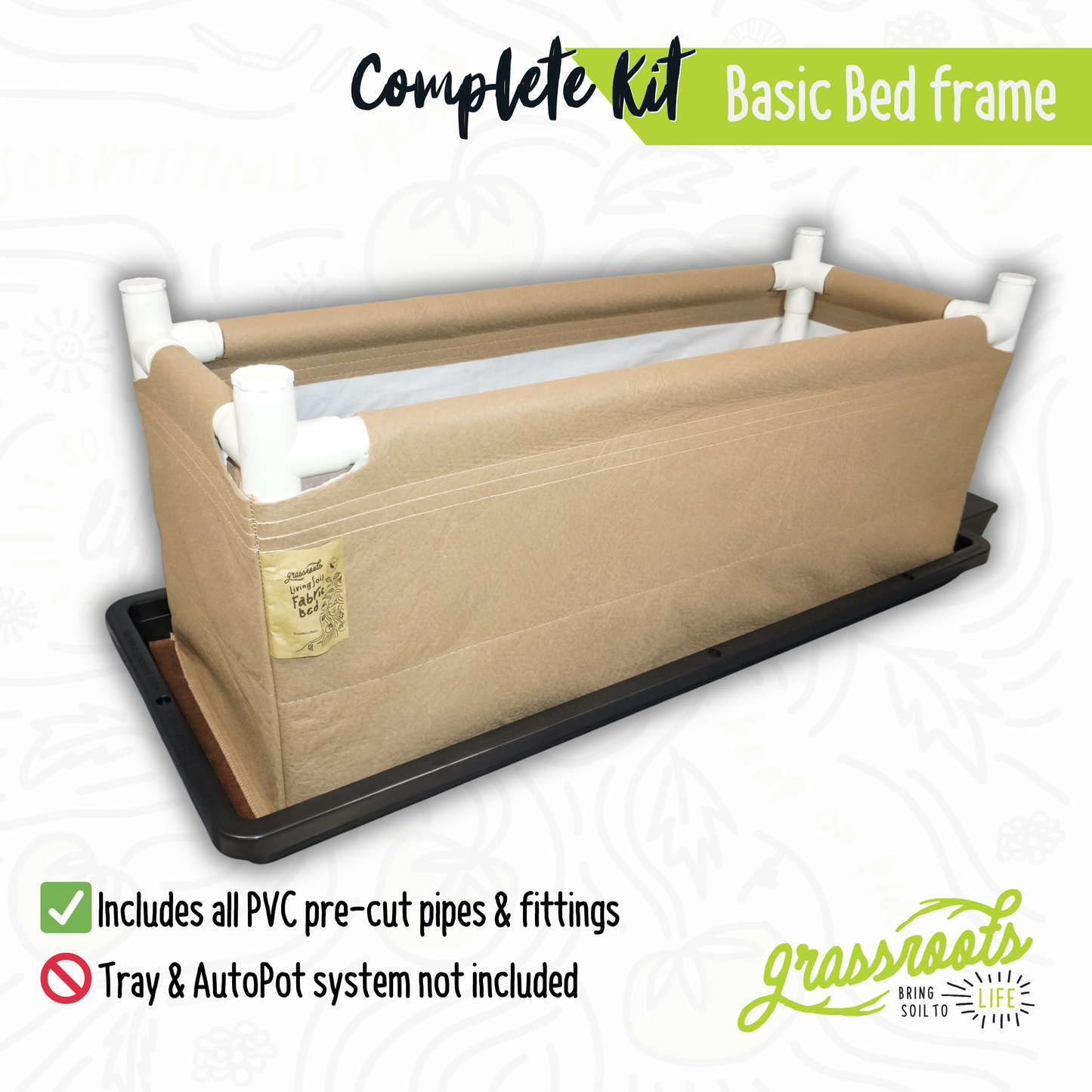 Complete Kit Tray2Grow Bed (Autopot)