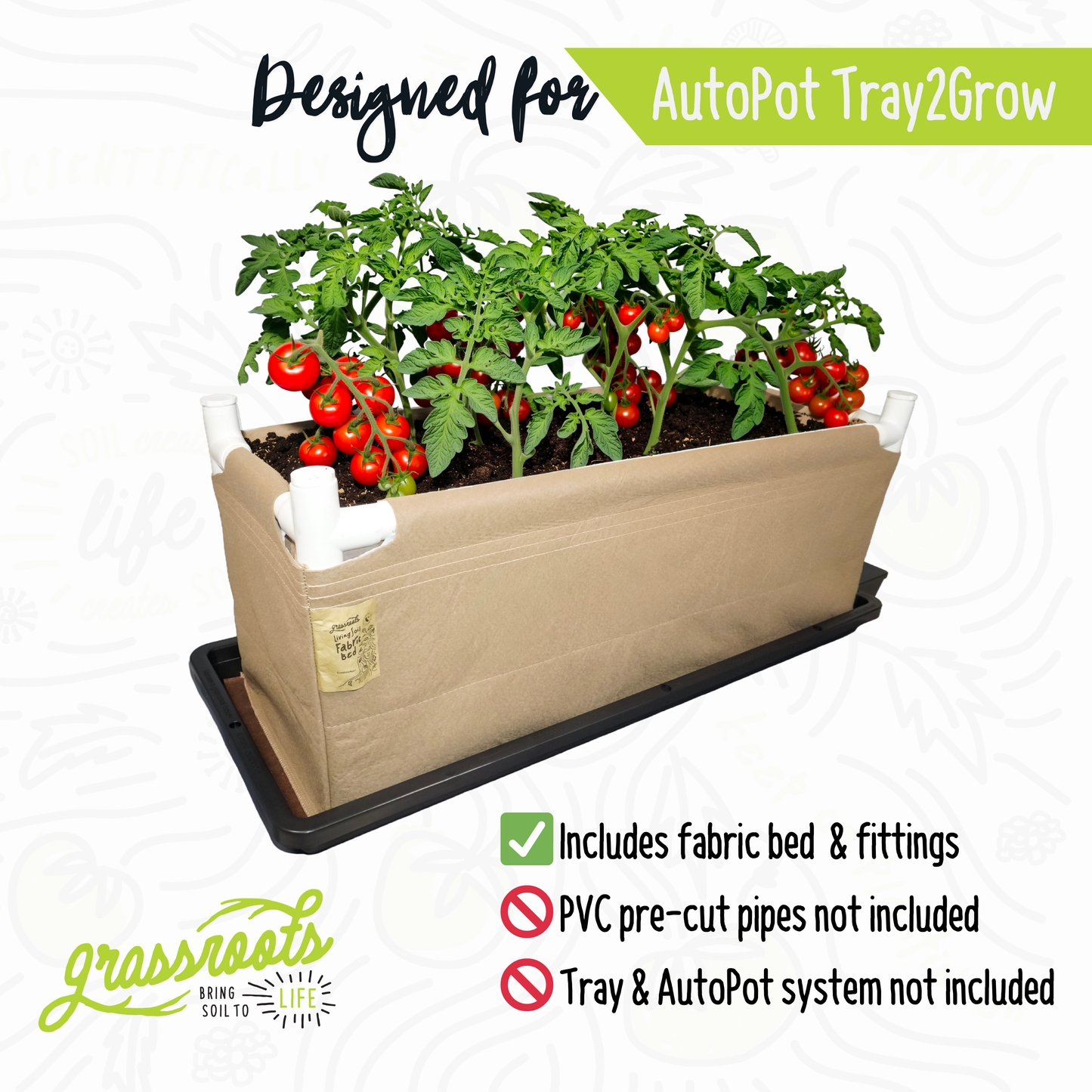 auto pot plant DIY Tray2Grow Bed (Autopot) – Grassroots Fabric Pots
