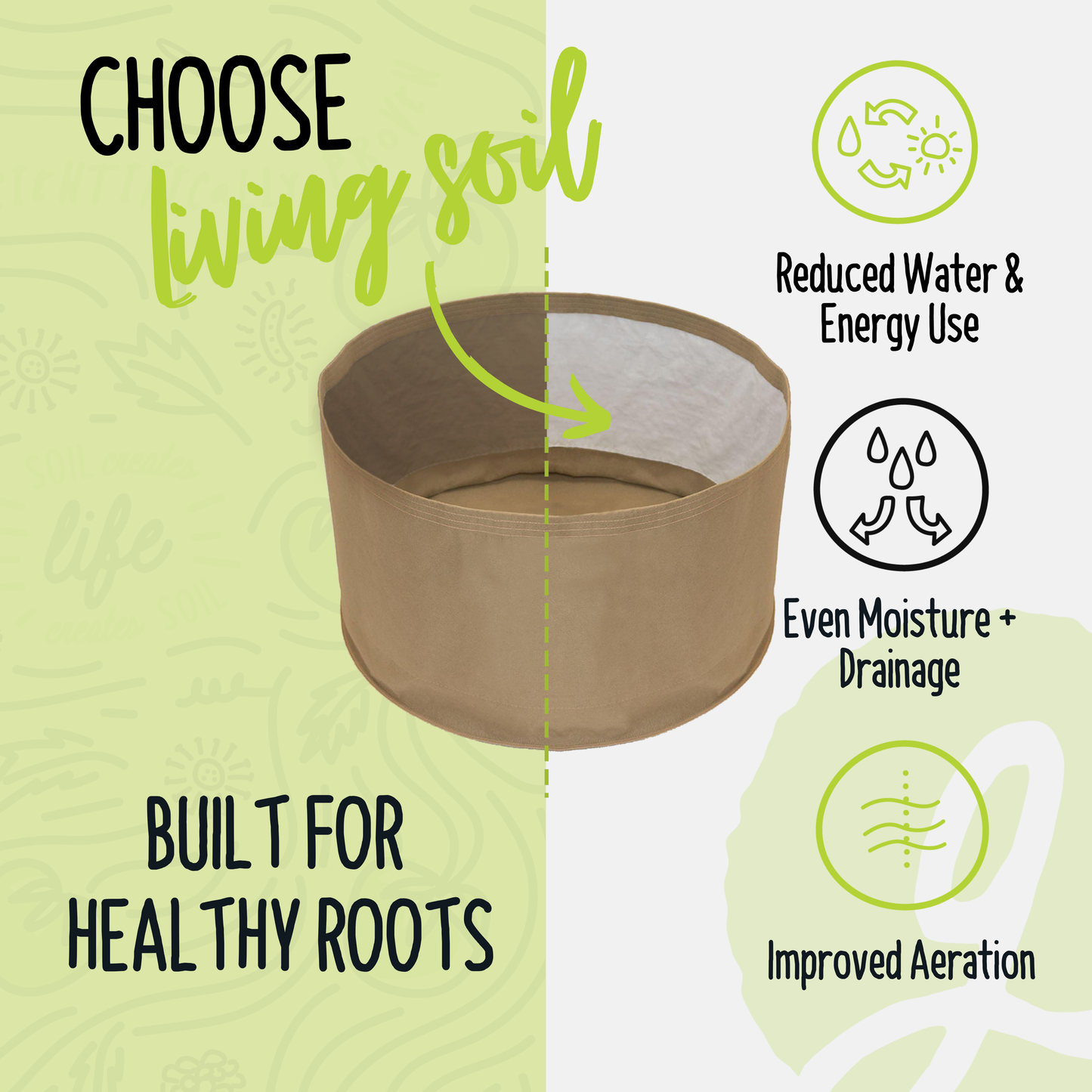 Living Soil Fabric Pot